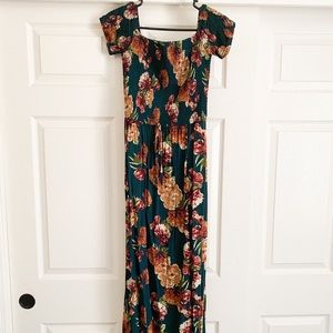 Target Xhilaration Floral Off Shoulder Maxi Dress